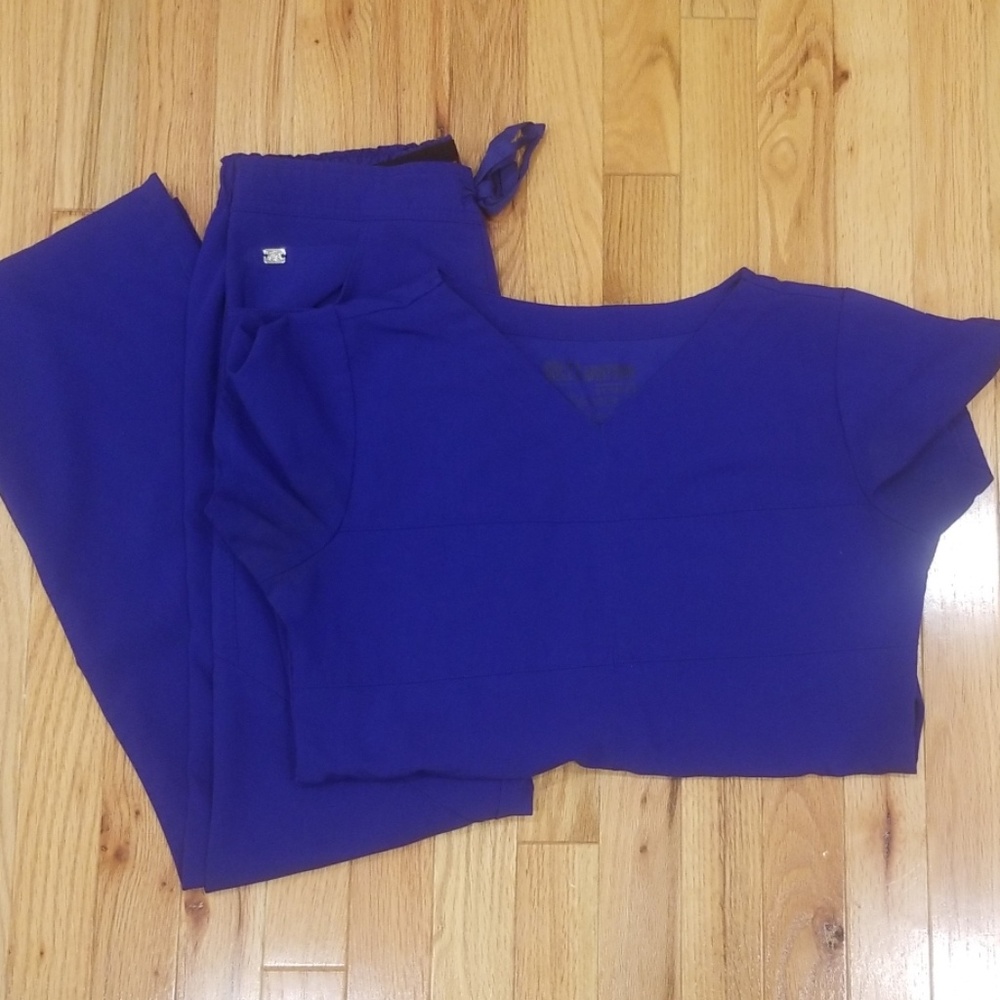 Greys Anatomy royal blue set size small